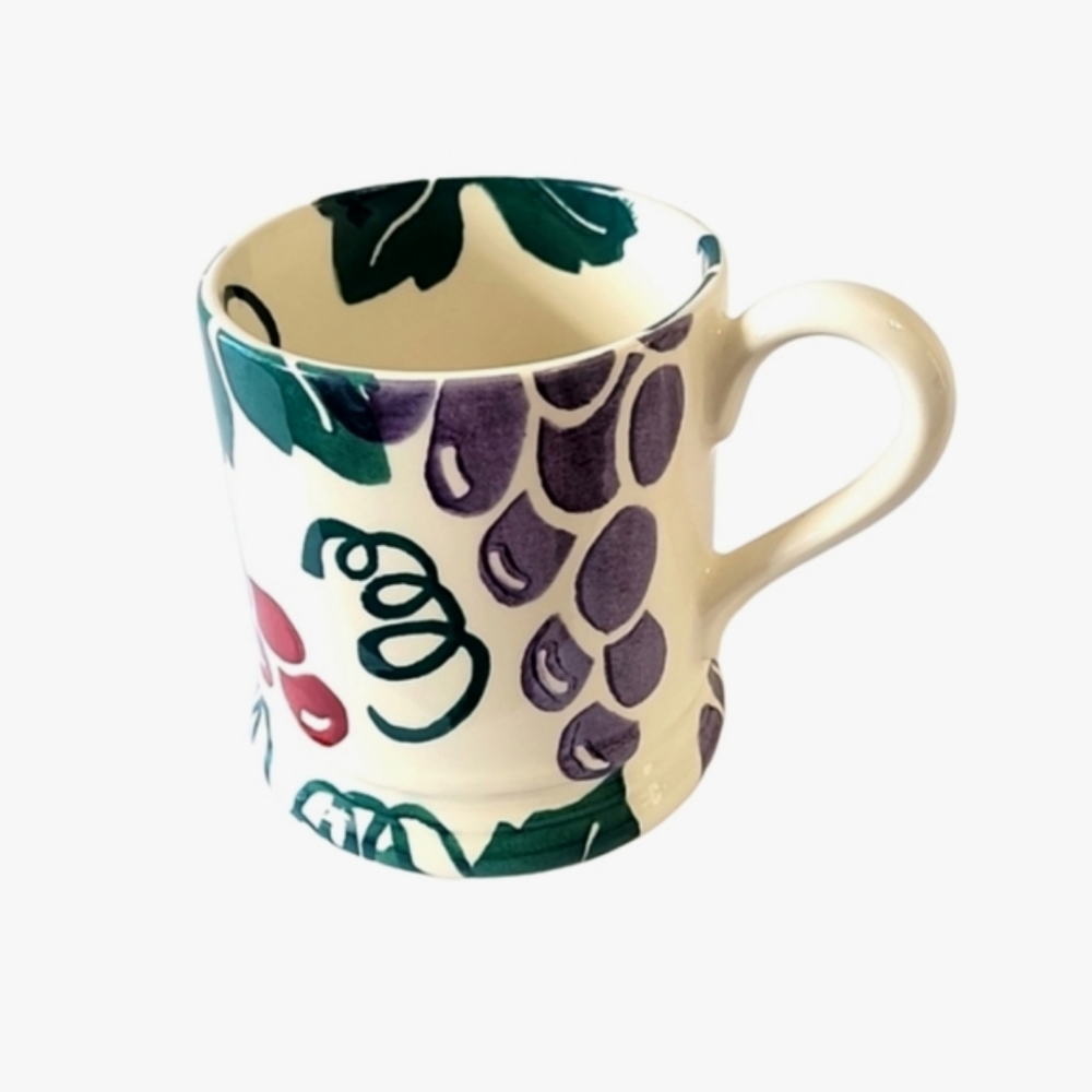 Vintage Rare England Emma Bridgewater handpaited grapes vinyard mug